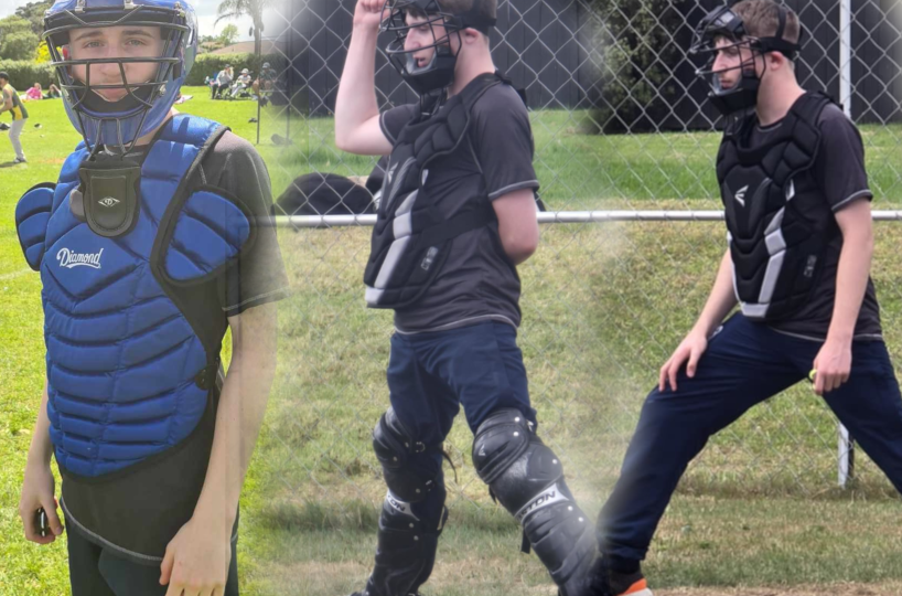 Nathan Haliday softball collage