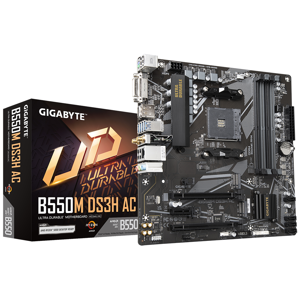 Gigabyte B550M DS3H AC